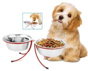 PET DOUBLE DINER STAINLESS STEEL BOWLS