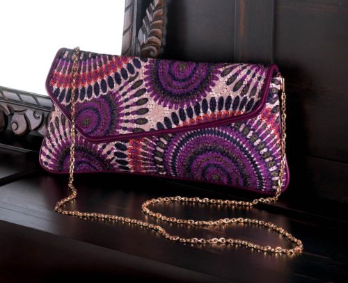 RADIANT ORCHID MIX PRINTED CLUTCH (1)